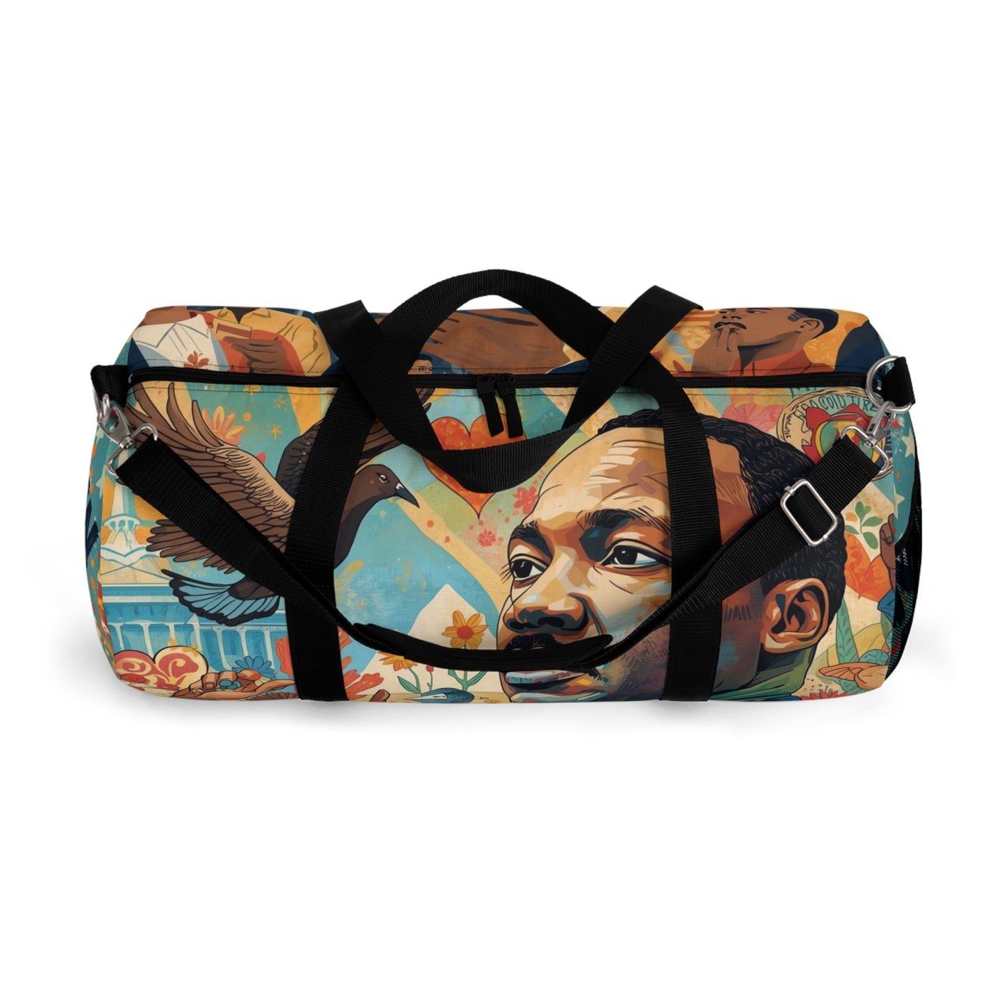 MLK Jr. Inspirational Portrait Duffel Bag — Motivational Travel Gym Bag