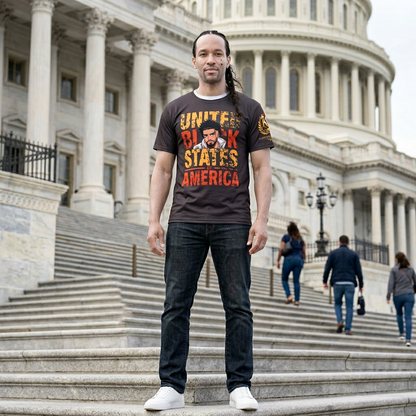 United Black States of America™ Men's Jersey – Unity, Strength & Legacy Graphic Tee