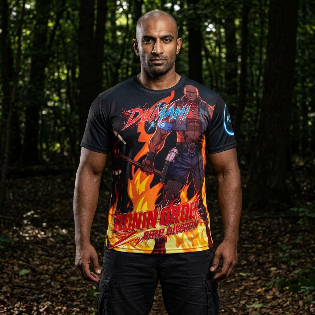 Ronin Order: Dumani Inferno Warlord – Fire Division Tee