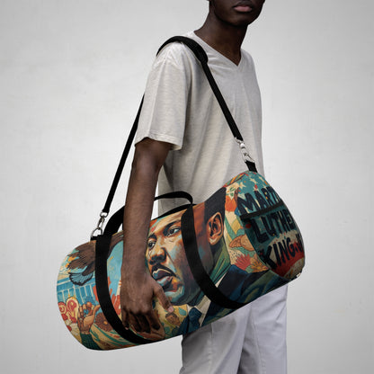 MLK Jr. Inspirational Portrait Duffel Bag — Motivational Travel Gym Bag