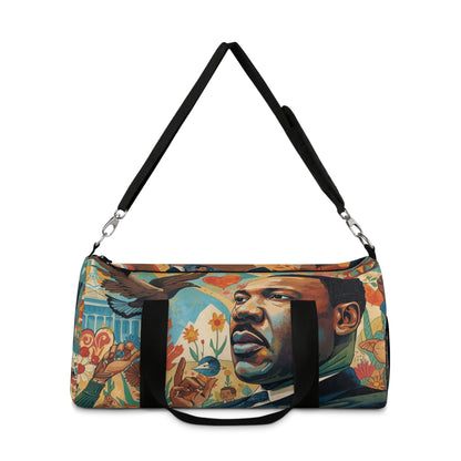 MLK Jr. Inspirational Portrait Duffel Bag — Motivational Travel Gym Bag