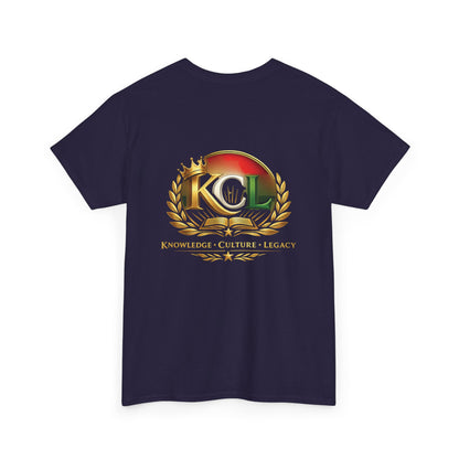 KCL Heritage Crest Tee — Knowledge • Culture • Legacy | Flagship Collection