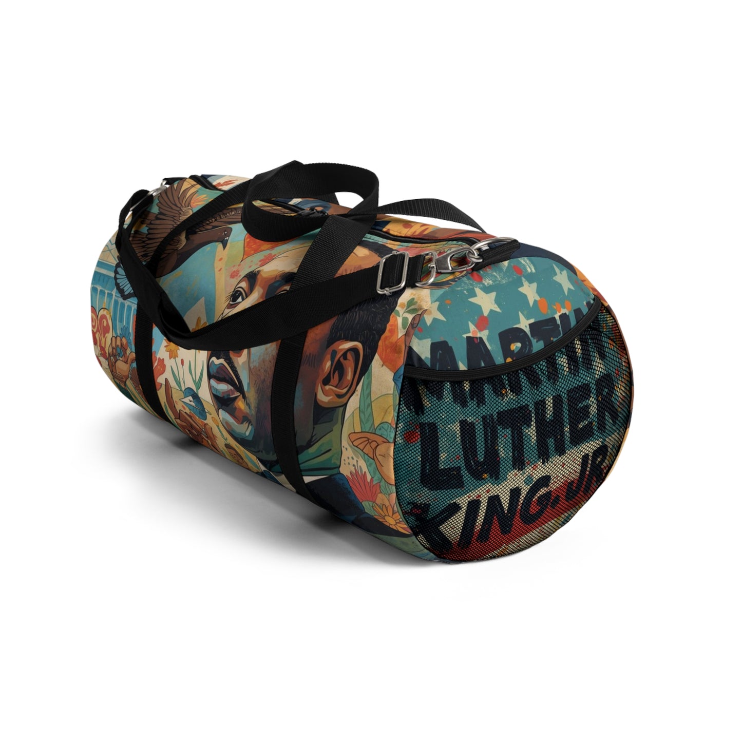 MLK Jr. Inspirational Portrait Duffel Bag — Motivational Travel Gym Bag