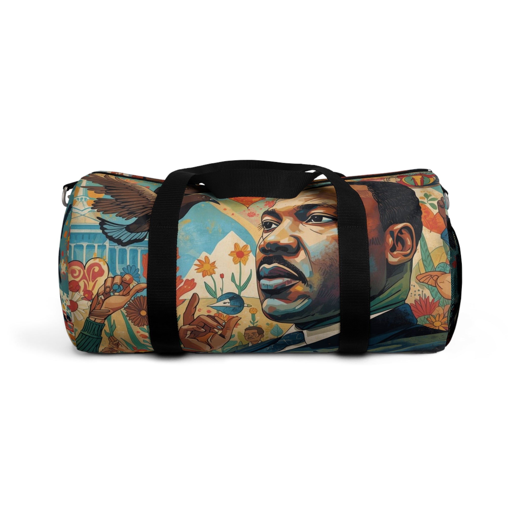 MLK Jr. Inspirational Portrait Duffel Bag — Motivational Travel Gym Bag