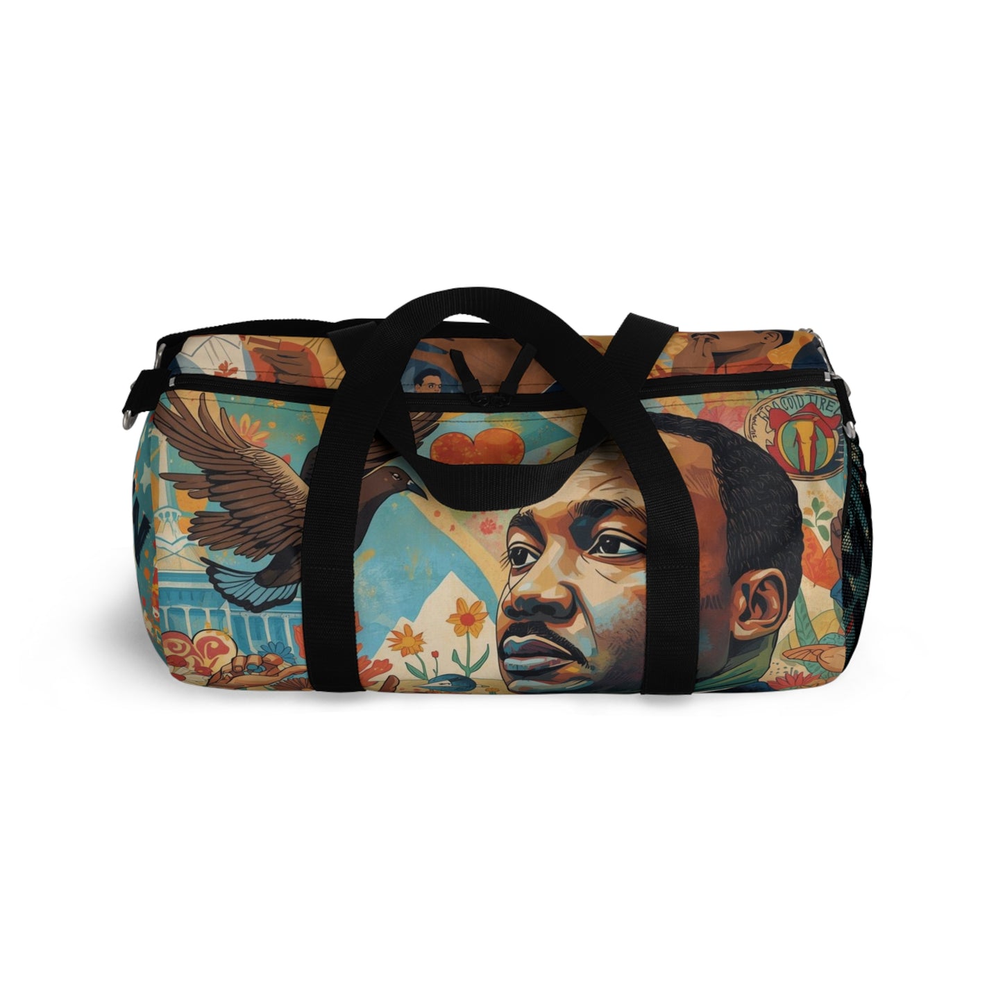 MLK Jr. Inspirational Portrait Duffel Bag — Motivational Travel Gym Bag
